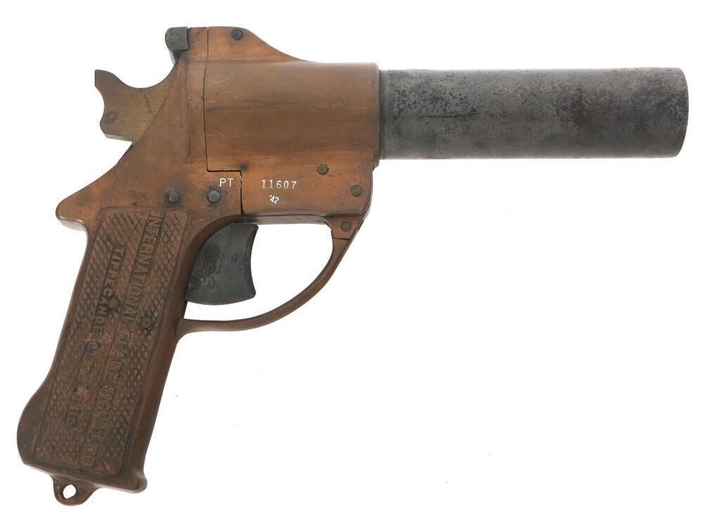 WWII US INTERNATIONAL FLARE G-52 37mm FLARE PISTOL