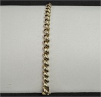 14K Gold San Marco Link Bracelet, 13.2 Grams