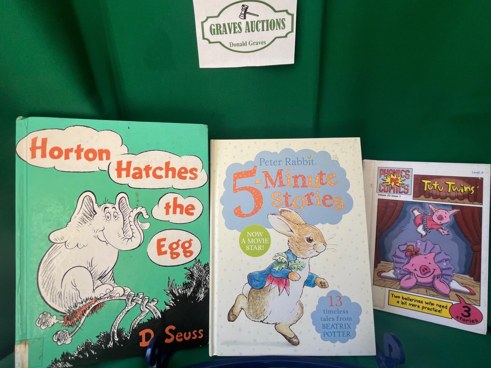 3 Books Horton Hatches the Egg Peter Rabbit Tutu