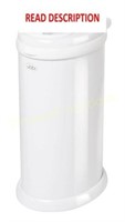 Ubbi Steel Diaper Pail  White  Odor Locking