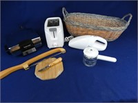 Basket of Kitchen Appliances and Useful Items