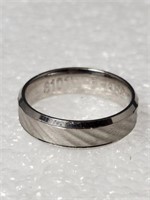 Band Ring Sz 10 Industrial Style