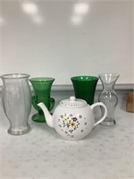 Tea Pot and Vases