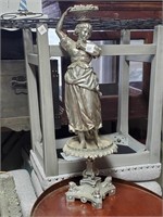 White Metal 24t Statue of Maiden