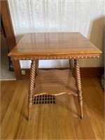 Wood side table-24” square x 29” tall