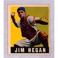 1948 Leaf Baseball Jim Hegan Crease Free