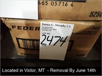 CASE OF (5,250) ROUNDS OF FEDERAL .22 LR 36 GR