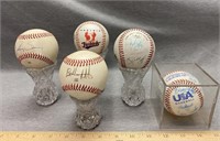 Autographed Baseballs Buddy Ryan and Others