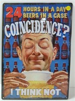 Funny Beer Tin Sign