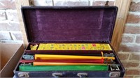 Vintage Chinese Mah Jongg  with Original Case