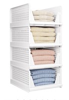 New 4 Pack Folding Closet Organizers Stackable