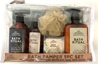 New 5 Pc Bath Pamper Set Nature's Remedy