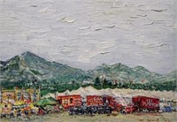 DYER REYNOLDS "101 RANCH LOT" PAINTING