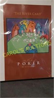 The River card poker poster by Matt rinard 24in