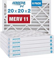 Aerostar 20x20x2 Merv 11 Pleated Air Filter, Ac