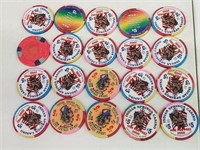 20 Indian Springs Nevada Casino Chips