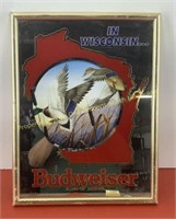 * Budweiser in Wisconsin mirror duck 14 x 19