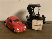 Toy Volkswagen beetle / Musical Model T