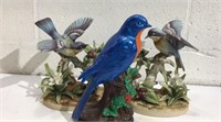 3 Ceramic Bird Statues M11C