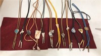 Lot of 12 bolo ties
