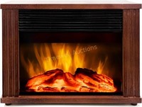 DONYER POWER Mini Fireplace  13.5 Wood Frame
