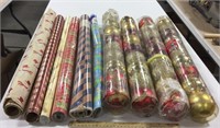 Wrapping paper & Christmas ornaments