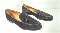 NEW Massimo Dutti Velvet Brown Loafers (Size 43)