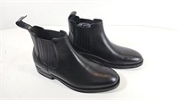 NEW Massimo Dutti Black Slip-on Boots  (Size 41)
