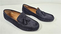 NEW Massimo Dutti Velvet Black Loafers (Size 42)