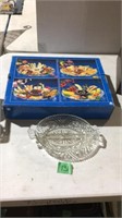Snack serving trays