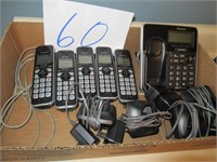 5 PANASONIC CORDLESS PHONES