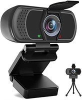 HD Webcam 1080P with Microphone, PC Laptop