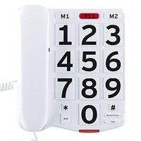 Home Intuition Big Button Corded Phone for