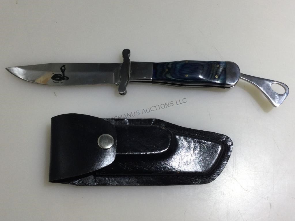 Folder knife with holster.