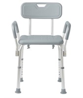 Medline Shower Chair w Back & Padded Arms