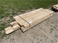 42 PCS 2" x 6" x 8' ROUGH CUT WHITE CEDAR LUMBER