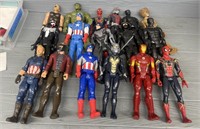(17) Super Hero Action Figures