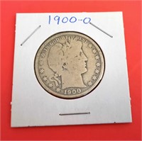 1900-O Barber 50 Cent Coin