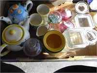 Tea Pots, Cups, Jars, Etc.