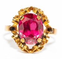 Jewelry 14kt Yellow Gold Ruby Ring