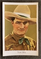 TOM MIX: Antique Tobacco Card (1933)