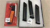 Lot of 4 Clips Including Ruger-New in Package &