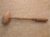 Folk art primitive wooden gavel