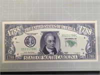 State of North Carolina novelty banknote