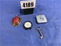 Metal Tape, 69", Casio Watch, Artisan Pendant