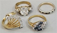 Assorted Rings - Marked but not verified