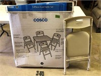 Cosco Card Table & 4 Folding Chairs