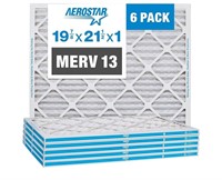 Aerostar 19 7/8 x 21 1/2 x 1 MERV 13 Pleated Air