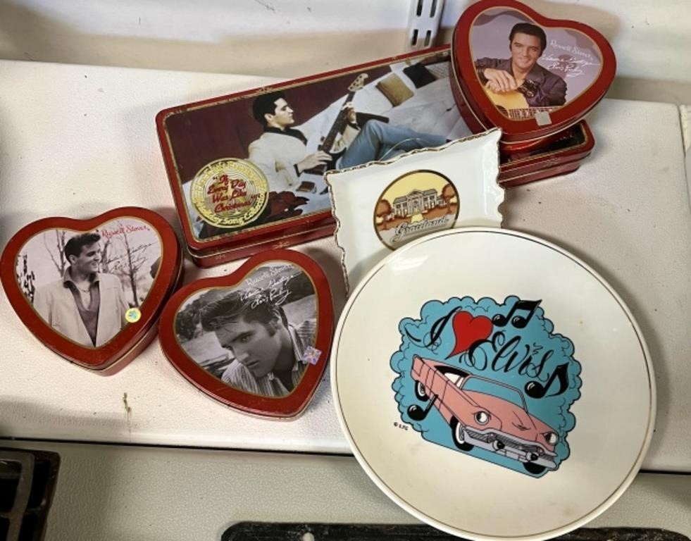Elvis Presley Tins and Plates