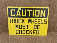 Metal Caution Sign